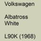 Preview: Volkswagen, Albatross White, L90K (1968).